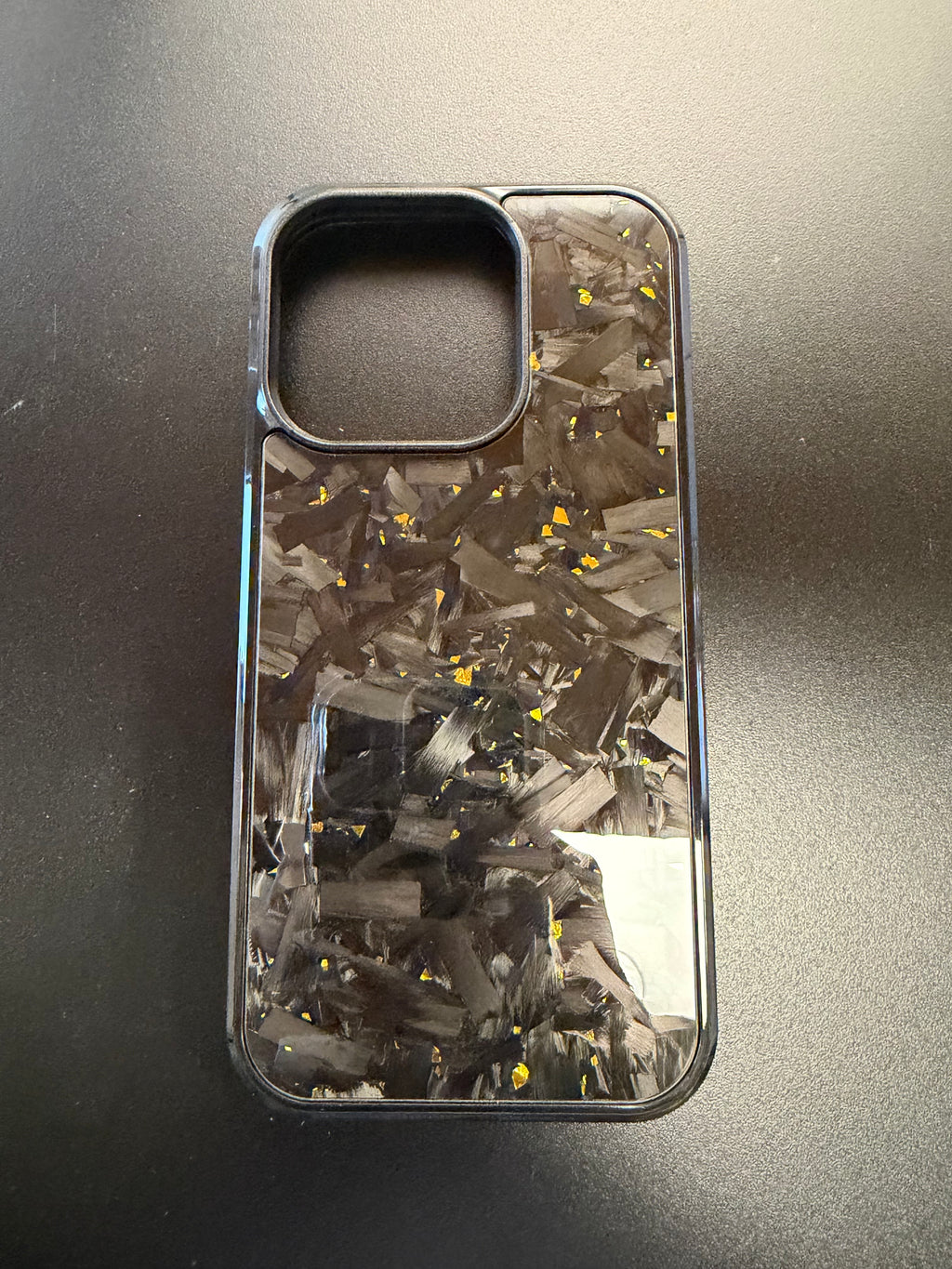 IPhone 15 Pro Case With Gold Flakes