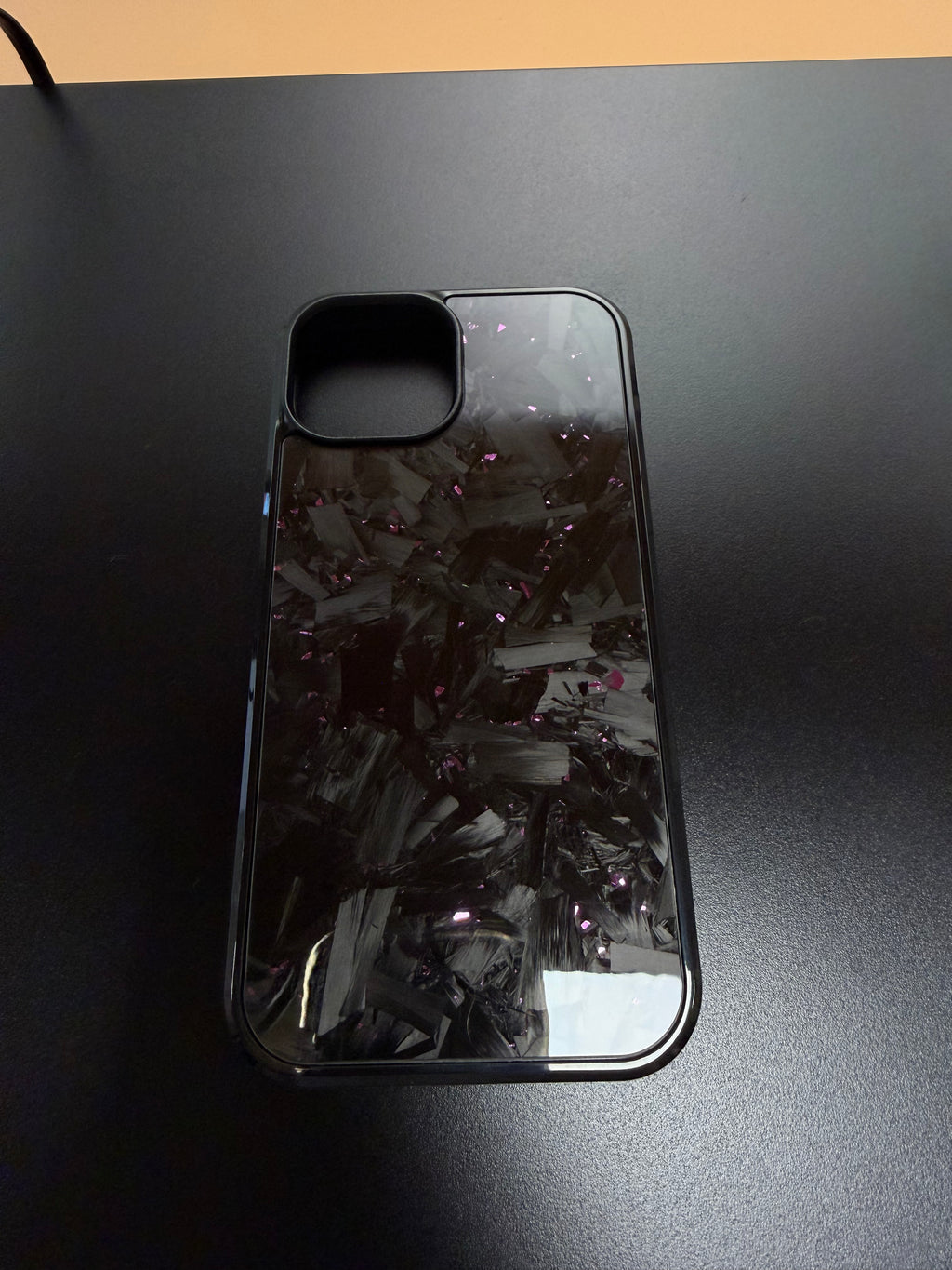 IPhone 15 Forged Carbon Phone Case With Purple Flakes