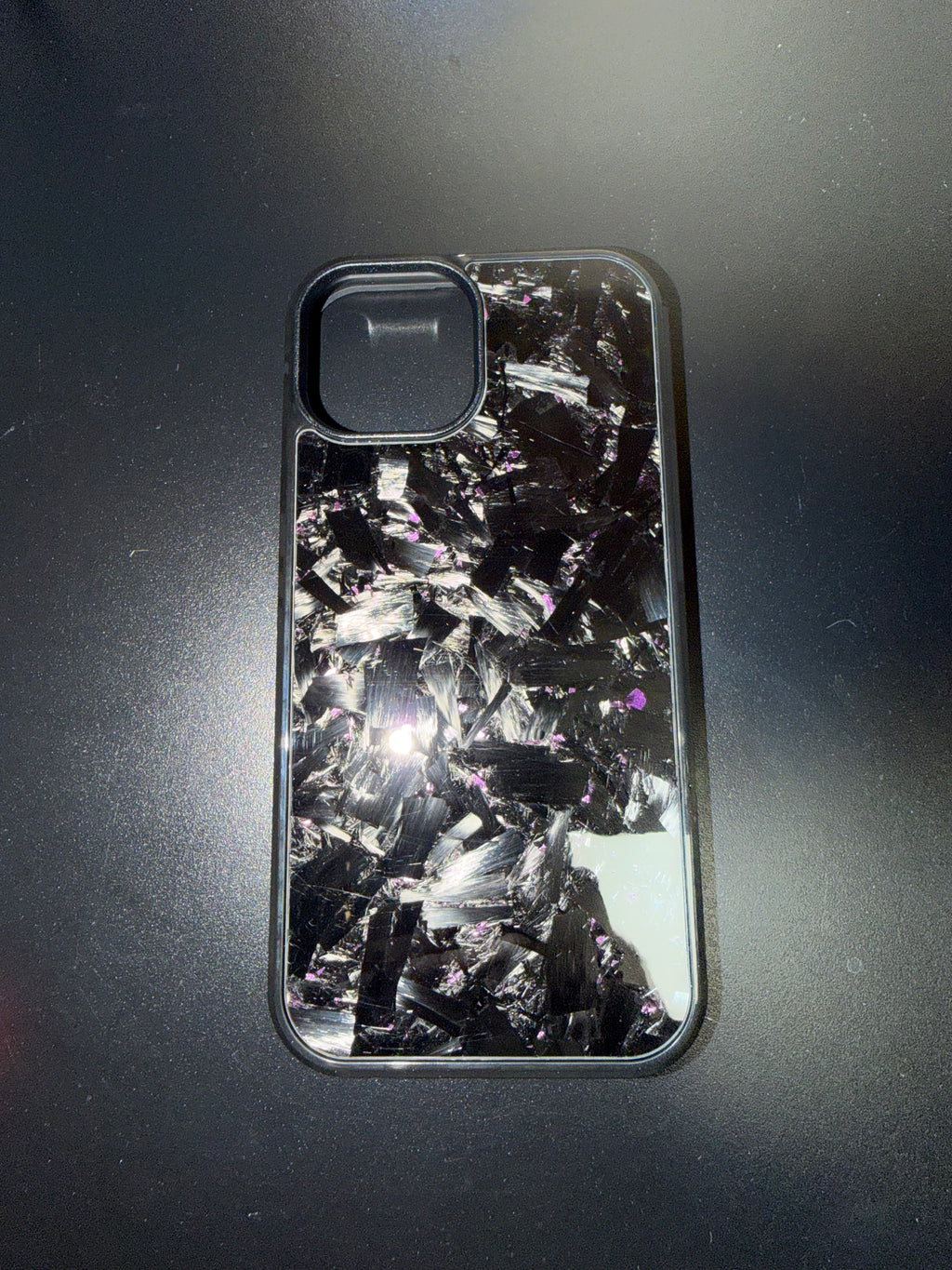IPhone 15 Forged Carbon Phone Case With Purple Flakes